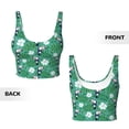 thumbnail image 6 of Sports Bra For Women, Cute Cartoon Toucan Flowers Sports Bras For Women High Support, Workout Tank Tops Woman With Removable Cups, 6 of 8