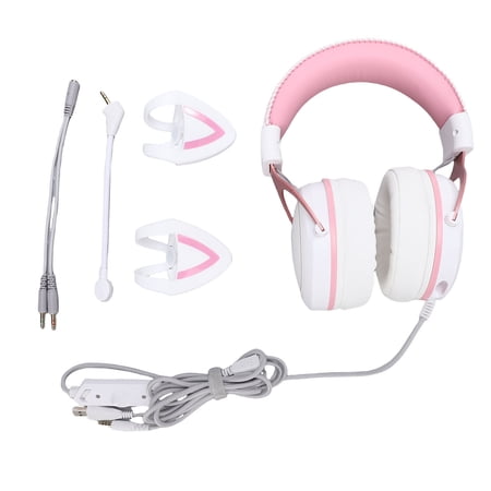 Sorven Wired Gaming Headset RGB Luminous Noise Reduction Over Ear Headphones with Mic, Wired PC Gaming Headset Mic and Noise Reduction, Creates Rich Audio Experience with Custom 50mm Driver
