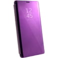 thumbnail image 3 of Smart Case for Galaxy S22 Ultra Sleep/Wake Window's View Design Flip 360 Full Body Built-in Screen Protection Protector Slim Hard Mirror Kickstand Cover for Galaxy S22 Ultra Purple, 3 of 16