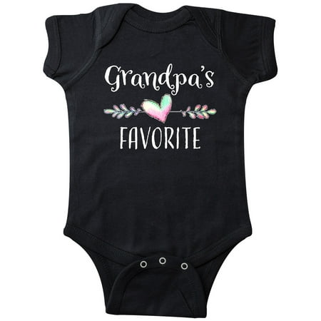 

Inktastic Grandpas Favorite- Heart Grandchild Gift Baby Boy or Baby Girl Bodysuit