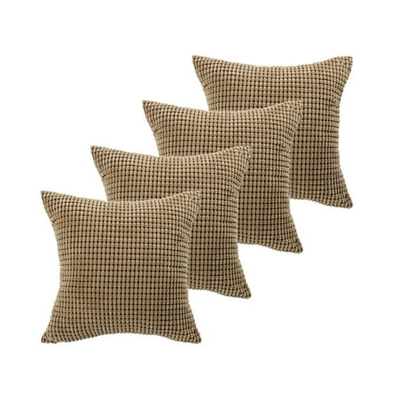 Cushion Cover Corn Striped Corduroy Case For Sofa 18 X 28 Inch Cushion Cover Corn Striped Corduroy