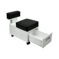 thumbnail image 2 of ALERA II Pedicure Cart with Footrest Pedi Trolley Nail Salon Furniture & Equipment, White, 2 of 7