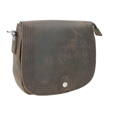 Vagarant Traveler Cowhide Leather Slim Sling Shoulder Bag LS41.VD