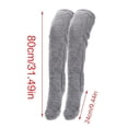 thumbnail image 6 of Over The Knee High Fuzzy Socks Winter Home Sleeping Socks Plush Slipper Stockings Furry Long Leg Warmers For Women Men, 6 of 19
