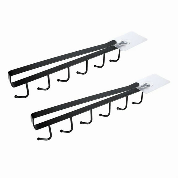 ELVY- 1Pcs Under Shelf Coffee Mug Hanger Rack Kitchen Cabinet Cups Storage Holder Hook