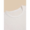 thumbnail image 3 of Girls' Capybara Printed Pattern T-shirt, Crew Neck Short Sleeve Casual Soft Tops, for Outdoor Activities, 3 of 4