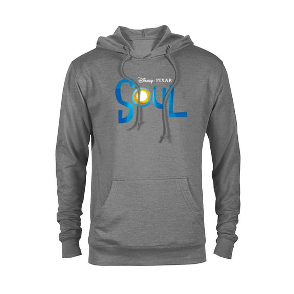 Disney PIXAR Soul Movie Logo Black T-Shirt - Pullover Hoodie for Adults - Customized-Graphite Heather