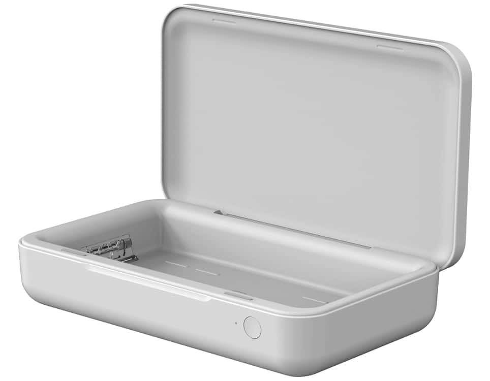 UV Sanitizer with Wireless Charging - White