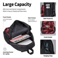 thumbnail image 4 of Easygdp Red Line Mochila para Niños y Niñas con Set de Caja de Almuerzo y Estuche para Lápices 3 en 1, Mochila Escolar Estampada para Adolescentes, 4 of 7