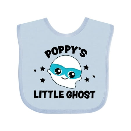 

Inktastic Cute Poppy s Little Ghost with Stars Gift Baby Boy or Baby Girl Bib