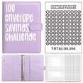 thumbnail image 2 of 100 Envelope Challenge Leather 52 Week Saving Challenge Easy And Fun Way For 100 Envelopes Saving Challenge Budget For Budgeting Planner & Saving,1X Binder Combination Pack Clearance, 2 of 9
