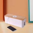 thumbnail image 4 of facefd Cable Storage Box Case Power Strip Cord Wire Management Tidy Box Small White, 4 of 9