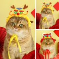 thumbnail image 7 of Chinese Dragon Pet Hat: Adjustable Lace-up Design, Cat and Dog Headwear for Festival Decorations, 7 of 7