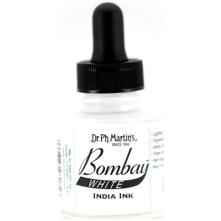 UPC: 0090385480818 | Dr. Ph. Martin s Bombay India Ink  1.0 oz  White (8BY)