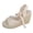 1Beige, variant on Womens Platform Sandals Wedge Espadrilles Lace up Ankle Strap Peep Toe High Heeled Summer Vacation Dressy Shoes Beige Size 7.5
