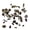Brown, variant on Milue 100Pcs Irregular Nail Art Rhinestones Colored Nail Art Rhinestones Charms Decor