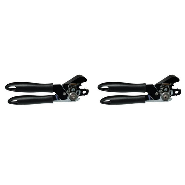 Inteprter Abrelatas de mano para comida, banquete, senderismo, Manual portátil, mango antideslizante, tarro de bebidas, removedor de tapa, 2piezas