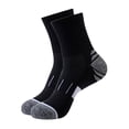 thumbnail image 3 of Men's Cotton Crew Athletic Moisture Wicking Sports ZDNIXIAN – Low Cut Running Socks with Arch Support, Cushioned Sole & Heel Tab Black, 3 of 3