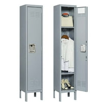 AetherLove Metal Locker for School Office Gym Metal Storage Locker Cabinet for Employees Students Steel Locker ,1 Door