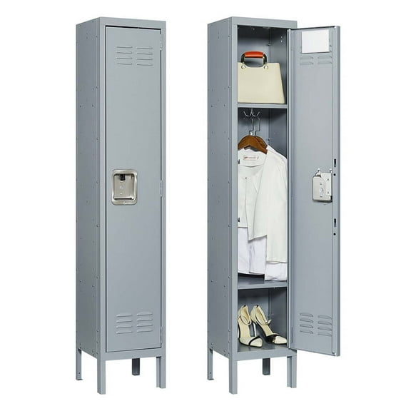 AetherLove Metal Locker for School Office Gym Metal Storage Locker Cabinet for Employees Students Steel Locker ,1 Door