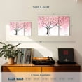 thumbnail image 3 of Elephant Stock Mountain Blossom Tree Wall Art - Horizontal Multi Panel Canvas - Living Room Wall Decor - Floral And Botanical Multi Panel - Pink And Beige Decor By Ashvin Harrison - 23" x 14", 3 of 4