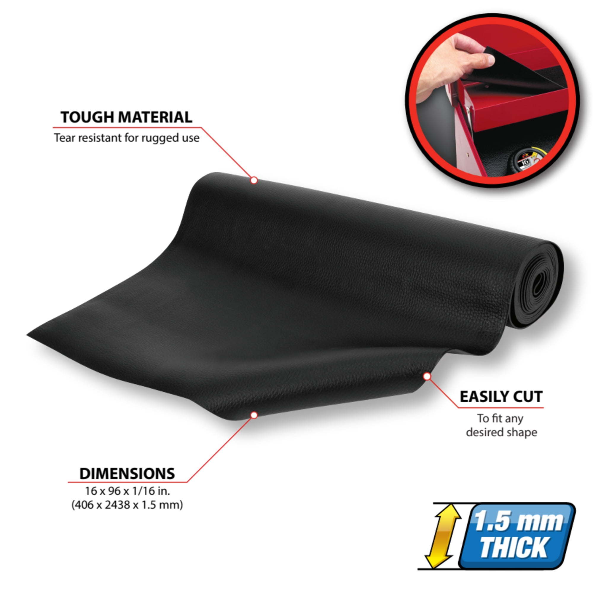 Performance Tool W88996 tool Box Drawer Liner