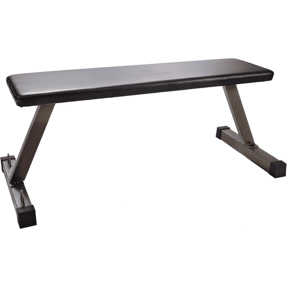 Flat Weight Bench, Foldable and Portable Heavy-Duty Lifting Bench, Home Fitness Equipment – Steel Frame, 300 lb Weight Capacity