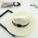 thumbnail image 3 of Sombrero plegable Sunnimix unisex de paja verano negro, 3 of 5