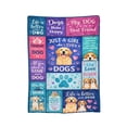 thumbnail image 2 of Dog Lover Blanket Gift Throw Blanket Cute Dog Pattern Blanket Cozy Soft Home Decor Gift for Dog Lovers and Dog Moms 50x40, 2 of 6