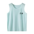 thumbnail image 1 of Gibobby blusas aesthetic Chaleco sin mangas para niños pequeños y niñas, Tops informales de Color sólido para el , ropa para niños(Verde, 18-24 Meses), 1 of 4