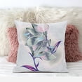 thumbnail image 3 of Amrita Sen Waterflower Throw Pillow with Removable Cover in White Blue Pink 18x18, 3 of 5