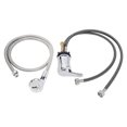 thumbnail image 3 of Shampoo Faucet Sprayer Kit Accessory 23.6in Tap 47.2in Hose Hot Cold Mixer Medium Plated Faucet Replacement Set, 3 of 14
