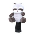 thumbnail image 3 of Bear Doll Golf Wood Headcover Club Subvenciones Cubiertas anti Scratch Funny Funny Funny Portable Práctico Protector de manga de novedad Gris, 3 of 8
