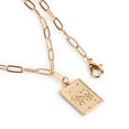 thumbnail image 4 of Claire's Girls Women And Girls Gold Zodiac Leo Necklace Set, Lobster Closure, 2-Pack, 38357, 4 of 6