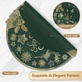 thumbnail image 5 of VCVCOO Round Christmas Placemats Set of 4 Green Vinyl Table Mats Heat Resistant Non Slip Xmas Place Mats for Dinning Table Wedding Party Thanksgiving Decorations, 5 of 9