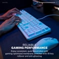 thumbnail image 6 of JLab Nightfall Wired Gaming Keyboard, RGB, Media Dial, Anti-Ghost, Full-Size, White, 6 of 11