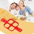 thumbnail image 1 of Feltree 4 Hole Omelette Maker Multi-functional 7-link Round Star Heart Shaped Pancake Maker Breakfast Baking Molds, 1 of 7