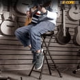 thumbnail image 2 of 5Core Guitar Stool w Comfortable Padded Seat Foot Rest Guitar Holder w 300 Lbs Capacity, 2 of 12