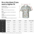 thumbnail image 6 of Lsque Carrot Rabbit pattern Hawaiian Shirt for Men, Unisex Summer Beach Casual Short Sleeve Button Down Shirts-Small, 6 of 9