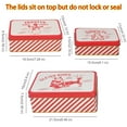 thumbnail image 4 of Christmas Cookie Tins Set of 3, Rectangle Holiday Gift Boxes - Metal Storage Tins for Storing Cookies, Snacks, Chocolates, Vintage Design for Storage & Christmas Decoration, 4 of 5