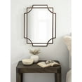thumbnail image 6 of Kate and Laurel Minuette Traditional Wall Mirror, 18 x 24, Bronze, Decorative Farmhouse Mirror with Elegant Scalloped Interlocking Geometry With Slim Profile, 6 of 7