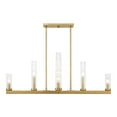 thumbnail image 5 of Warm Brass Nine Light Chandelier from the Carina Collection, 5 of 6