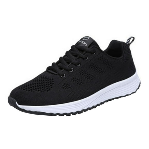 TIREOW Women's Slip On Low Tops Walking Shoes Running Shoes Lightweight Mesh Gym Traveling Shoes Non Slip Workout Shoes Round Toe Lace Up Casual Tennis Shoes