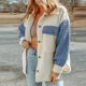 thumbnail image 4 of Abrigos y chaquetas informales de manga larga sin capucha para mujer, moda de invierno, cuello alto, bolsillos, abrigos casuales cálidos sin capucha, abrigos para mujer, 4 of 7