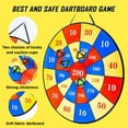 GDMYST 2Sided Plastic Foam Indoor Kids Dartboard Dinosaur Target Set
