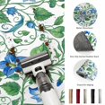 thumbnail image 5 of Round Area Rugs 4Ft, Blue Green Botanical Non-Slip Washable Circle Rugs Carpet, Watercolor Spring Floral Summer Indoor Outdoor Rug Floor Mats Throw Runner for Bedroom Living Room Bathroom, 5 of 8