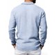 thumbnail image 4 of Ceisia Men's Breathable Linen Blend Long Sleeve Polo Shirts, Relaxed Fit Casual Collared Shirts for Daily Wear Gifts, 4 of 9
