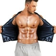 thumbnail image 5 of Lilvigor Sauna Vest for Men Waist Trainer Vest Sauna Sweat Suit Zipper Body Shaper Tank Top Workout Compression, 5 of 6