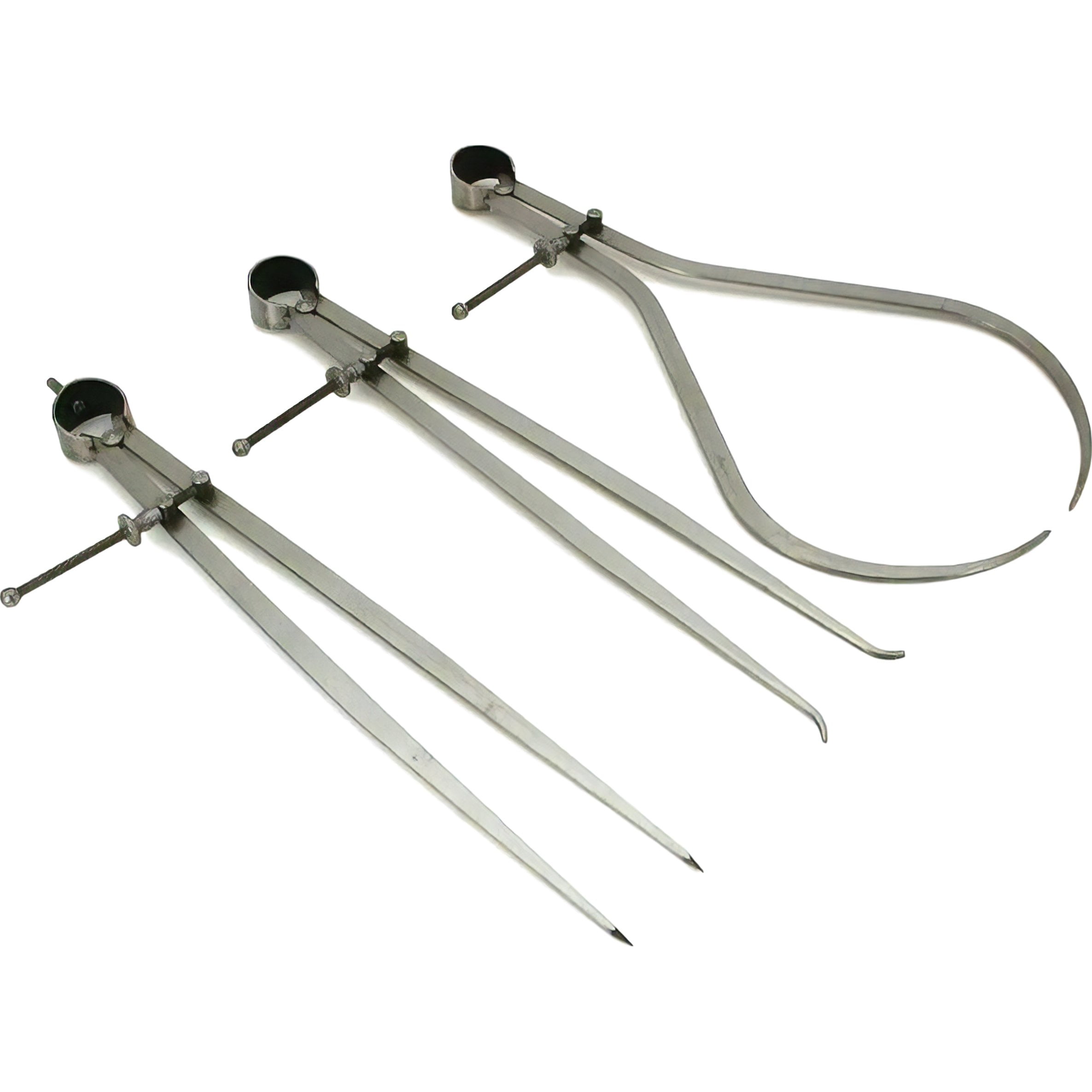 Inside Outside Divider Precision Calipers Small & Large Sets Kit 6 Pcs