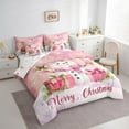 thumbnail image 3 of Manfei Winter Cute Snowman Bedding Comforter Set 7pcs, Merry Christmas Queen Bedding Sets, Teens Boys Girls Kids Reversible Queen Sheet Sets, Ultra Soft Home Decor, 3 of 7